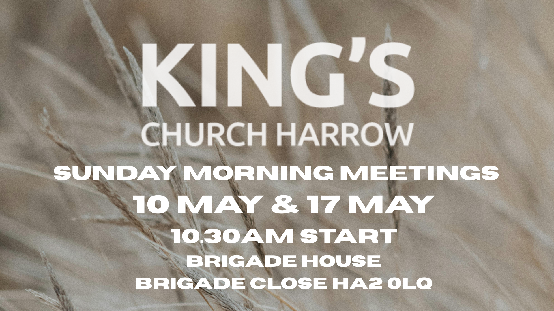 SUNDAY MORNING MEETING BRIGADE